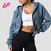 Stay comfy and stylish in our Zip Hoodie Cropped. Made from soft, durable materials, it's perfect for casual wear. Shop now!